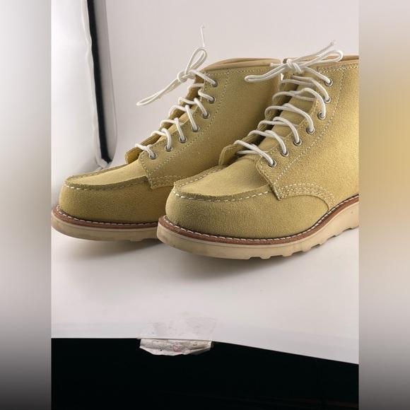 RED WING 6-INCH CLASSIC MOC WOMEN'S SHORT BOOT IN BUTTER ABILENE LEATHER 6.5 B - Picture 2 of 10